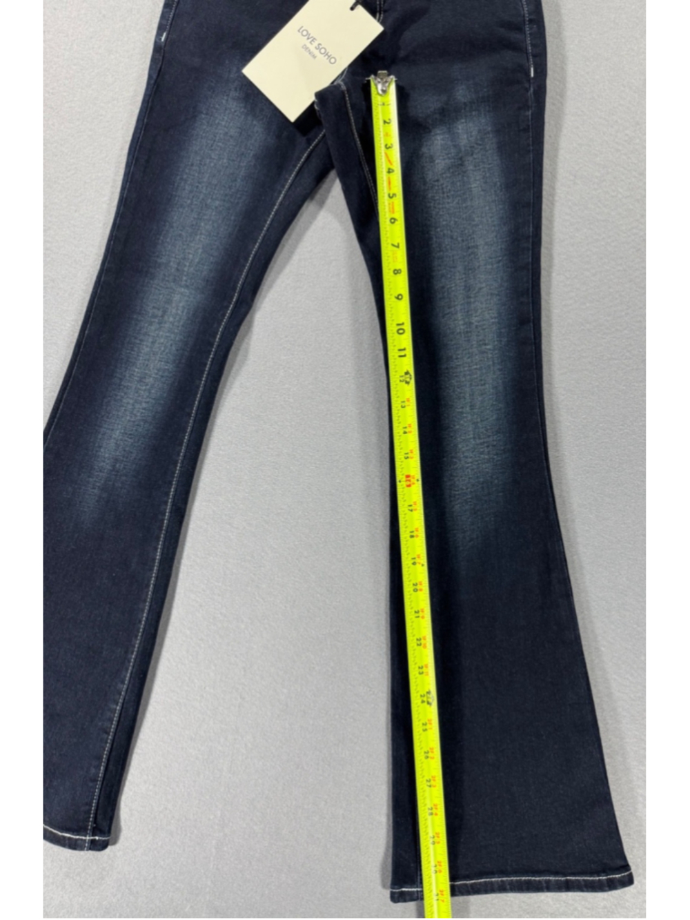 Love Soho Denim Low Rise Boot Cut Size 0 Jeans New With Tags - Picture 15 of 16